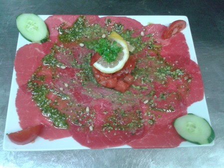 Carpaccio de boeuf